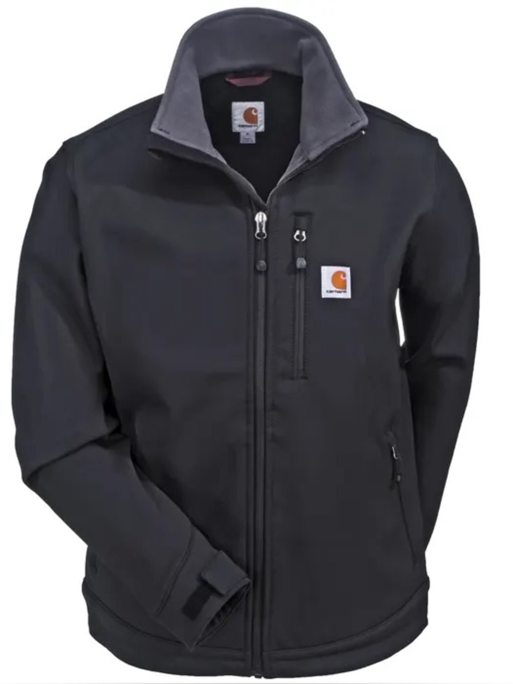 Carhartt Jackets: Crowley Men's 102199 001 Black Full Zip Jacket size L